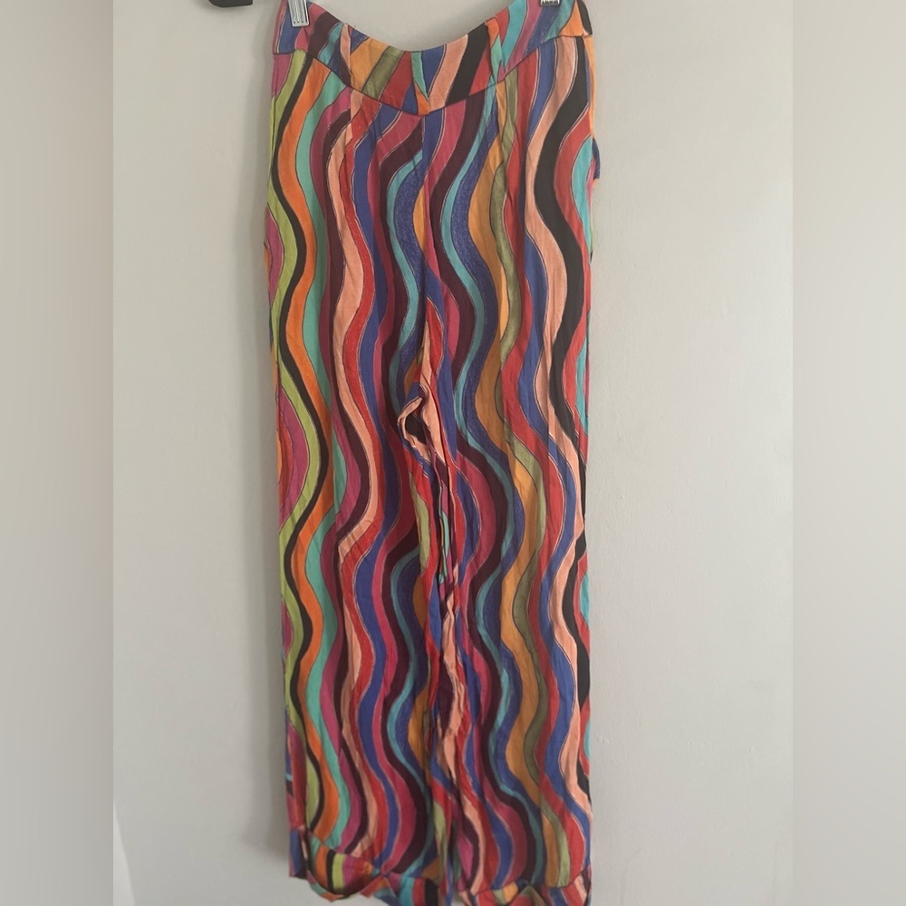FARM Rio Multicolor Wave Pattern Pants - Picture 6 of 13